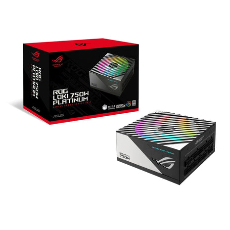ASUS ROG Loki SFX-L 750W Platinum (Fully Modular Power Supply, 80+ Platinum, Lambda A Certified, 120mm PWM ARGB Fan, Aura Sync, ATX 3.0 Compatible, PCIe 5.0 Ready, 10 Year Warranty)