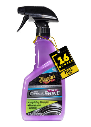 Meguiar's Hybrid Ceramic Tire Shine - Long-Lasting Shine That's Durable & Water-Resistant Hybrid Ceramic Technology - 16 Oz Spray