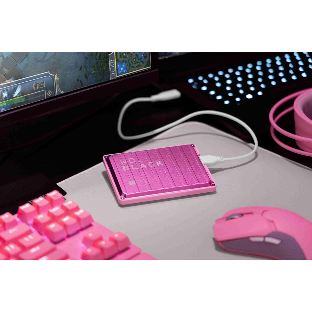 WD_BLACK 6TB Pink P10 Game Drive Portable External Hard Drive HDD, Works with PlayStation, Xbox, & PC - WDBZ7D0060BPK-WESN