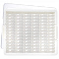 Bead Storage Solutions Elizabeth Ward Plastic Storage Tray and Bead Organizer with 78 Containers of Various Sizes, Tray, and Lid for Beads, Clear