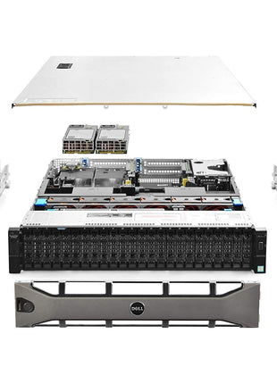 Dell PowerEdge R730xd Server 24B SFF, Dual Intel Xeon E5-2690 v4 2.6Ghz (28-cores Total), 256GB DDR4 RAM, 10x 1.2TB 10K SAS 12Gb/s, H730P 2GB RAID, 2x10Gb + 2x1Gb, Rails, Windows Server 2019 (Renewed)