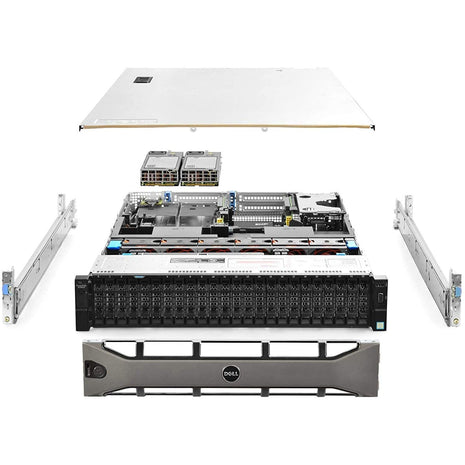 Dell PowerEdge R730xd Server 24B SFF, Dual Intel Xeon E5-2690 v4 2.6Ghz (28-cores Total), 256GB DDR4 RAM, 10x 1.2TB 10K SAS 12Gb/s, H730P 2GB RAID, 2x10Gb + 2x1Gb, Rails, Windows Server 2019 (Renewed)