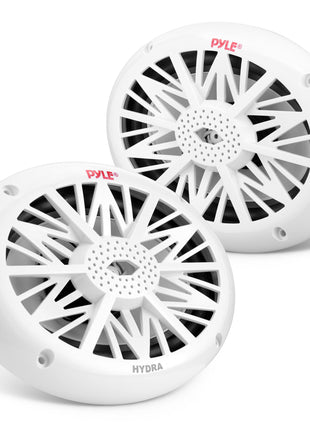 Pyle 6x9 Inch Dual Marine Speakers - 2 Way Waterproof and Weather Resistant Outdoor Audio Stereo Sound System with 260 Watt Power, Poly Carbon Cone and Cloth Surround - 1 Pair - PLMR692