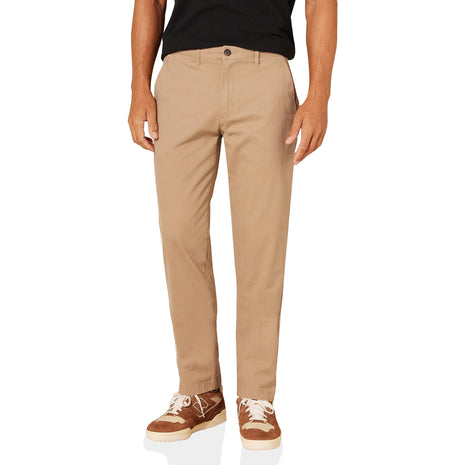 Amazon Essentials Men's Athletic-Fit Casual Stretch Chino Pant (Available in Big & Tall), Mushroom Brown, 32W x 32L