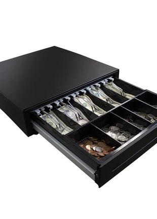 Adesso MRP-16CD Electronic cash drawer, Removable Cash Tray, Stainless Steel, 16 inch