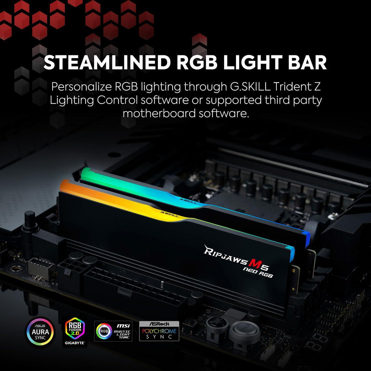 G.SKILL Ripjaws M5 Neo RGB Series (AMD Expo) DDR5 RAM 32GB (2x16GB) 6000MT/s CL36-48-48-96 1.25V Desktop Computer Memory UDIMM - Matte White (F5-6000J3648D16GX2-RM5NRW)