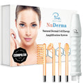 Pure Daily Care NuDerma Handheld Skin Therapy Wand Machine w/Neon – Anti-Aging - Skin Tightening - Wrinkle Reducing - Dark Circles – Clarifying - Hair & Scalp Stimulator