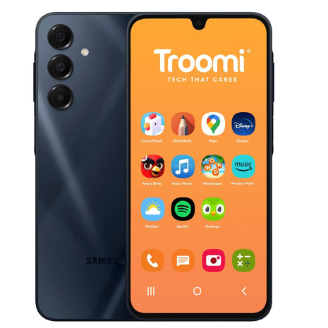 Troomi Safe Phone for Kids (Samsung Galaxy A16) – Parent-Managed Apps, GPS & Text Monitoring – Phone Purchase Only | New Line of Service & Activation Required