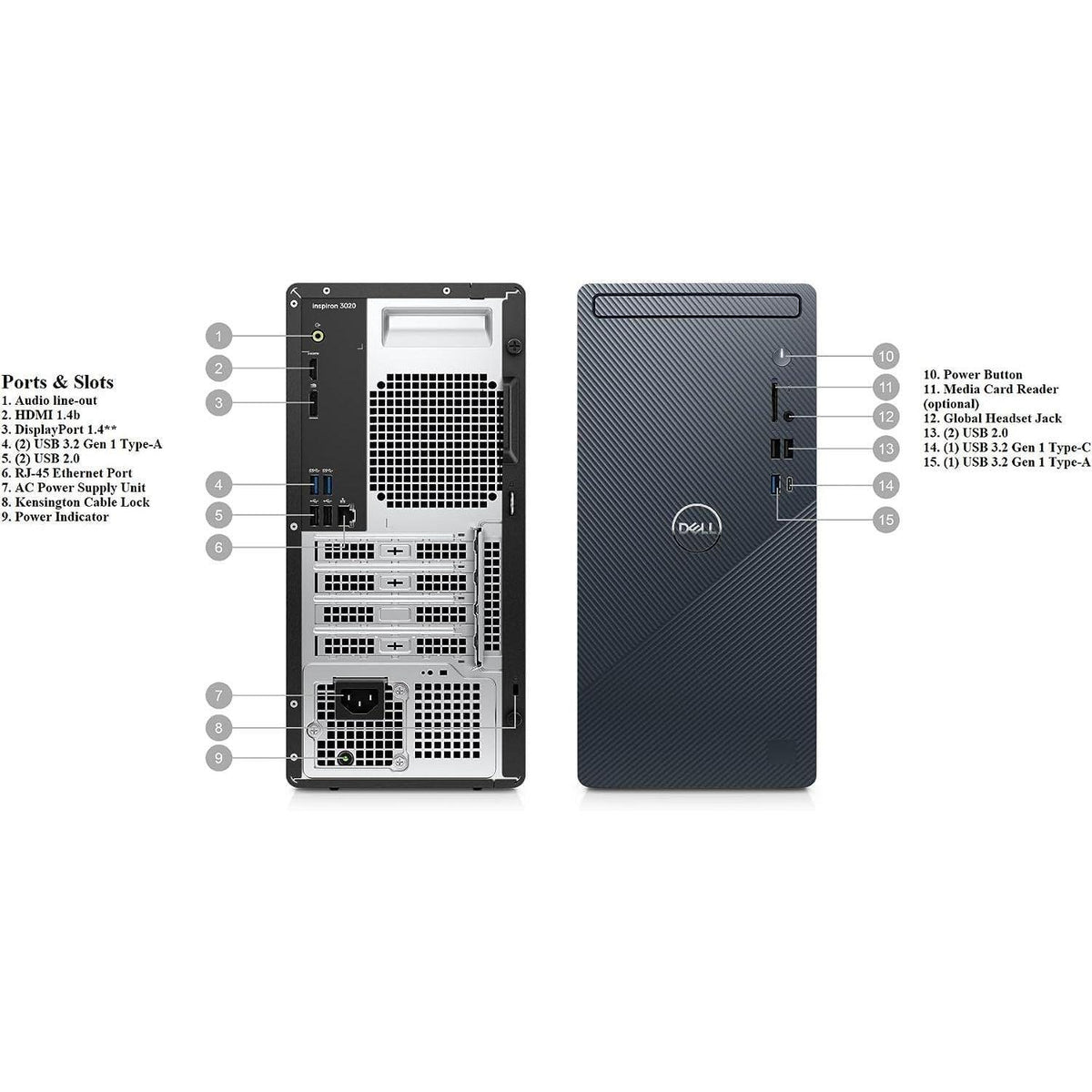 Dell OptiPlex 7000 7020 Desktop Computer - Intel Core i5 14th Gen i5-14500 - 16 GB - 256 GB SSD - Tower