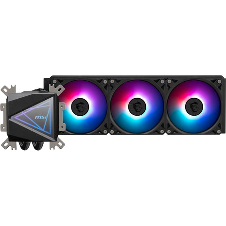 msi MAG CoreLiquid I360 Black - AIO ARGB CPU Liquid Cooler - Infinity Mirror Design - UNI Bracket - 360mm Radiator - Triple 120mm ARGB PWM Fans - LGA 1700/1851 / AM5/AM4 Compatible
