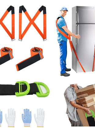 Moving Straps Lifting(Padded) one Person 2-Person Lifting and Moving System Appliance,for Harness Moving Mattress Couch Furniture Heavy Things,Suitable Professional Moving Body Strap Wrist Strap