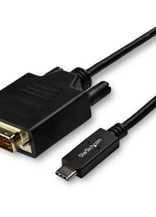StarTech.com 10ft (3m)USB C to DVI Cable-1080p(Single Link)USB Type-C(DP Alt Mode HBR2)to DVI-Digital Video Adapter Cable - Works w/Thunderbolt 3-Laptop to DVI Monitor/Display(CDP2DVI3MBNL), 9.8 feet