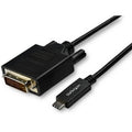 StarTech.com 10ft (3m)USB C to DVI Cable-1080p(Single Link)USB Type-C(DP Alt Mode HBR2)to DVI-Digital Video Adapter Cable - Works w/Thunderbolt 3-Laptop to DVI Monitor/Display(CDP2DVI3MBNL), 9.8 feet
