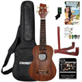 Sawtooth Soprano Ukulele Mahogany 21 inch Ukulele Beginner Kit Online Lesson Padded Gig Bag Premium Wood Uke Stand Picks Quick Start Guide Ukulele Pack