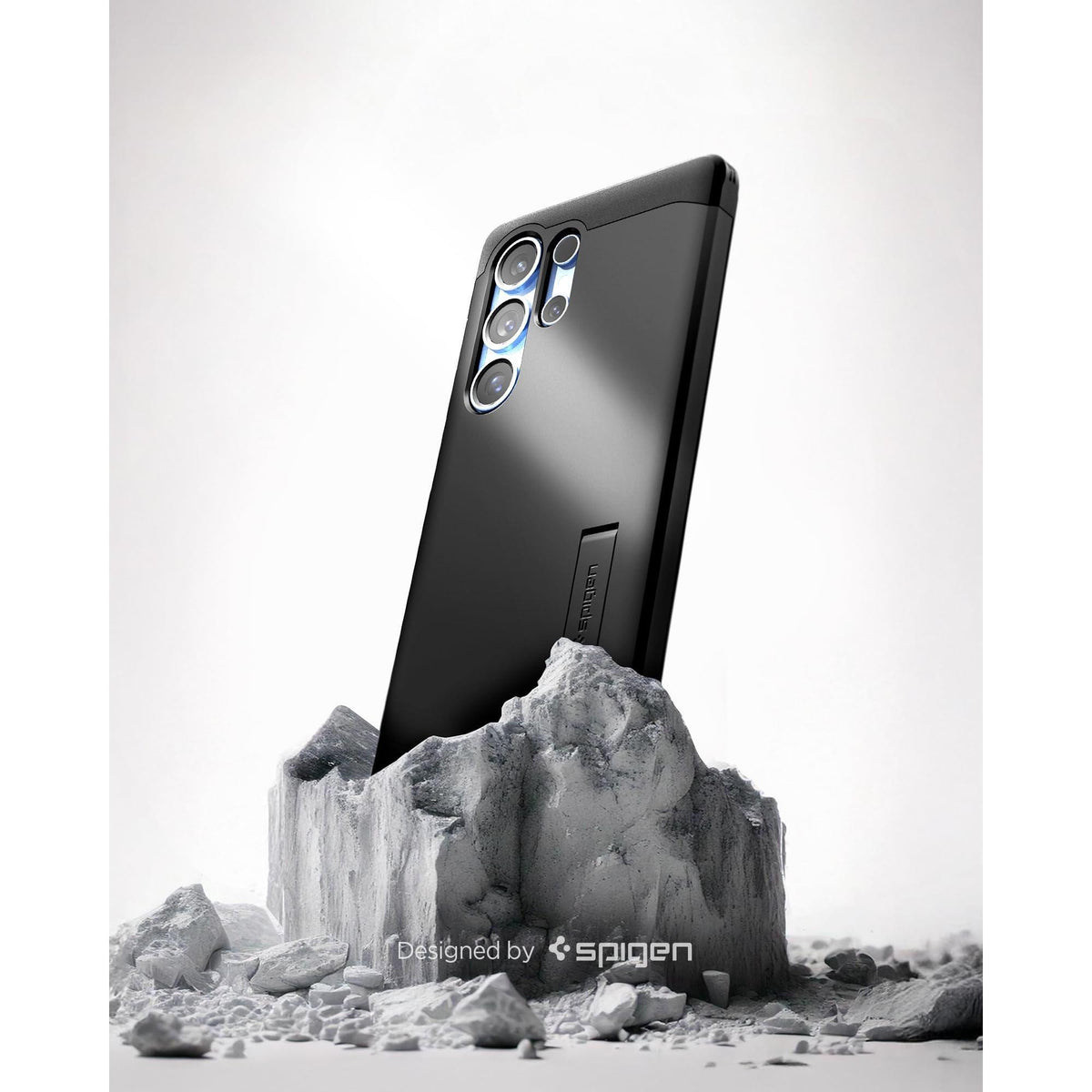 Spigen Tough Armor (Ai) MagFit Designed for Galaxy S25 Ultra Case [Kickstand] [Fast Wireless Charging] (2025) - Black