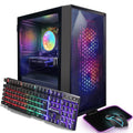 STGAubron Prebuilt Gaming PC Desktop, Radeon RX 550 4G GDDR5, Intel Core I5 up to 3.7GHz, 16G RAM, 512G SSD, WiFi, BT 5.0, RGB Fan x3, Windows 10 Home