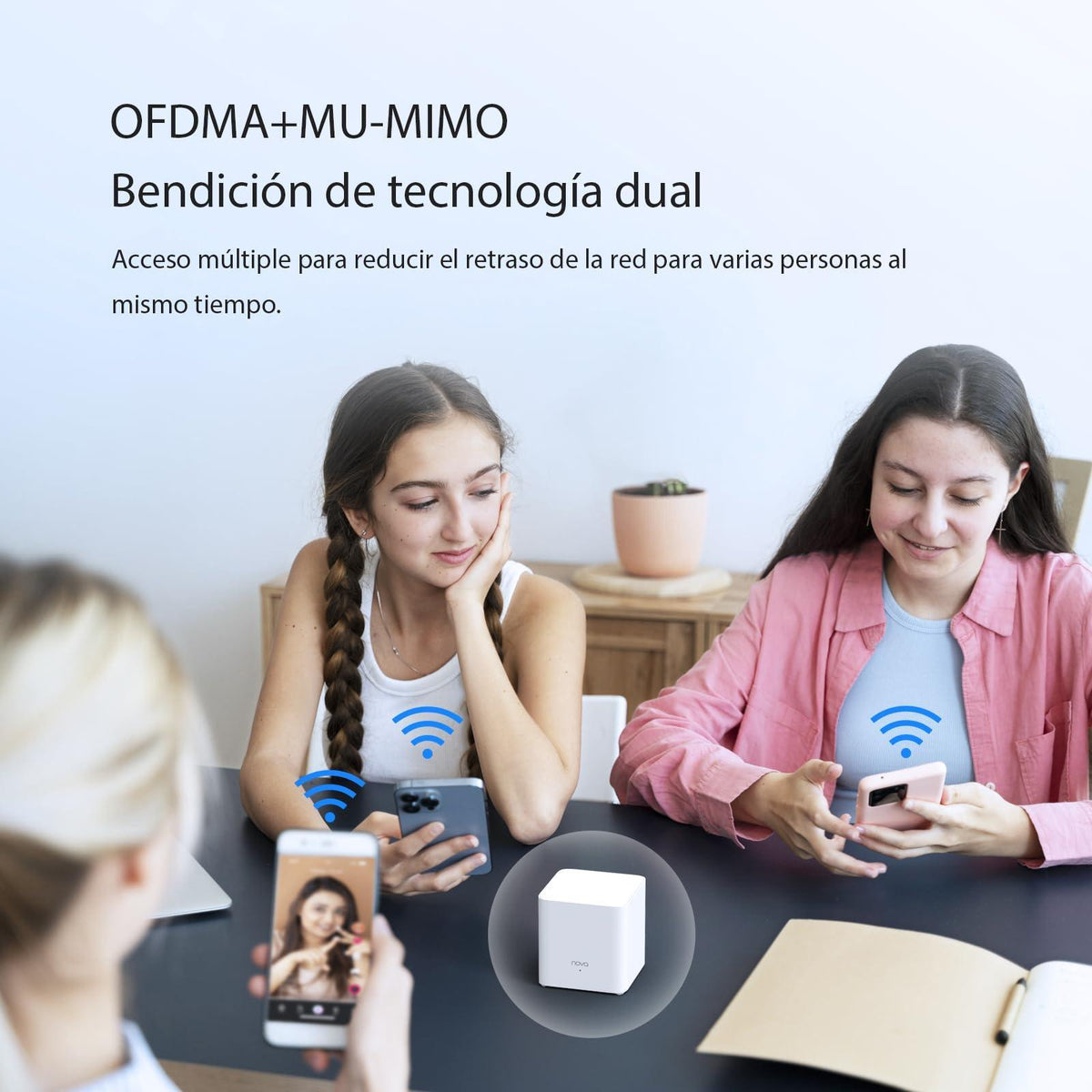 Tenda Nova AX1500 Wi-Fi 6 Mesh System MX3 - Covers up to 3500 sq.ft - Whole Home WiFi 6 Mesh System - Gigabit Mesh Router for 80 Devices - Dual-Band Mesh Network - 3-Pack