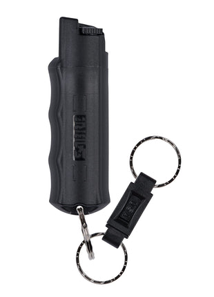 Sabre Pepper Spray - Quick Release Keychain for Easy Carry & Fast Access, Max Police Strength Self Defense OC Spray with UV Dye, 10 Sec. Spray Time, Finger Grip - Faster Aim, 0.54 fl oz,Secure Safety