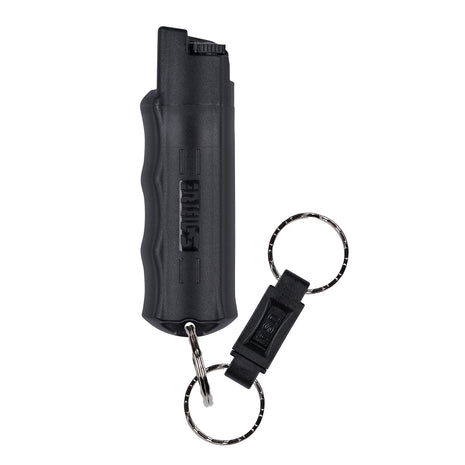 Sabre Pepper Spray - Quick Release Keychain for Easy Carry & Fast Access, Max Police Strength Self Defense OC Spray with UV Dye, 10 Sec. Spray Time, Finger Grip - Faster Aim, 0.54 fl oz,Secure Safety