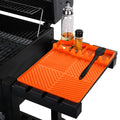 Find law Silicone Griddle with Drip Pad Spatula Mat Barbeque Grill Accessories Tools for Blackstone, Side Shelf Pad for Outdoor Kitchen Counter, Cooking, Countertop (Orange)