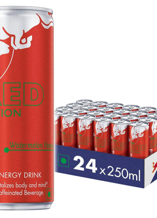 Red Bull Energy Drink, Watermelon, 250 ml (Pack of 24)