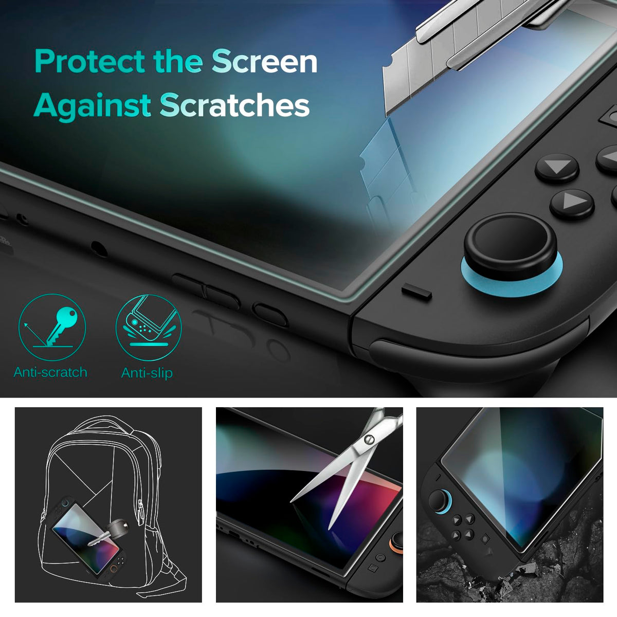 ivoler 4-Pack Tempered Glass Screen Protector Designed for Nintendo Switch 2 2025 with [Alignment Frame] Transparent HD Clear[Updated Version] Screen Protector for Switch 2 7.9''