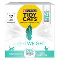 Purina Tidy Cats LightWeight Free and Clean Unscented, Multi-Cat, Clumping, 99.9 Percent Dust Free Cat Litter - 17 lb. Box