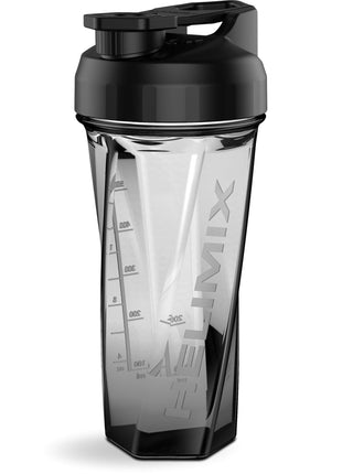 HELIMIx 2.0 Vortex Blender Shaker Bottle Holds upto 28oz | No Blending Ball or Whisk | USA Made | Portable Pre Workout Whey Protein Drink Shaker Cup | Mixes Cocktails Smoothies Shakes | Top Rack Safe