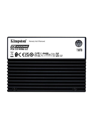 Kingston Enterprise 7.68TB DC3000ME | TCG Opal U.2 PCIe 5.0 NVMe SSD | SEDC3000ME/7T6