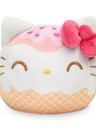 TeeTurtle Reversible Sanrio Hello Kitty Plushie 4-Inch Ice Cream Two-Sided Flip Plush Toy with Embroidered Details - Cute Mini Collectible Plush for Kids, Teens, and Adults