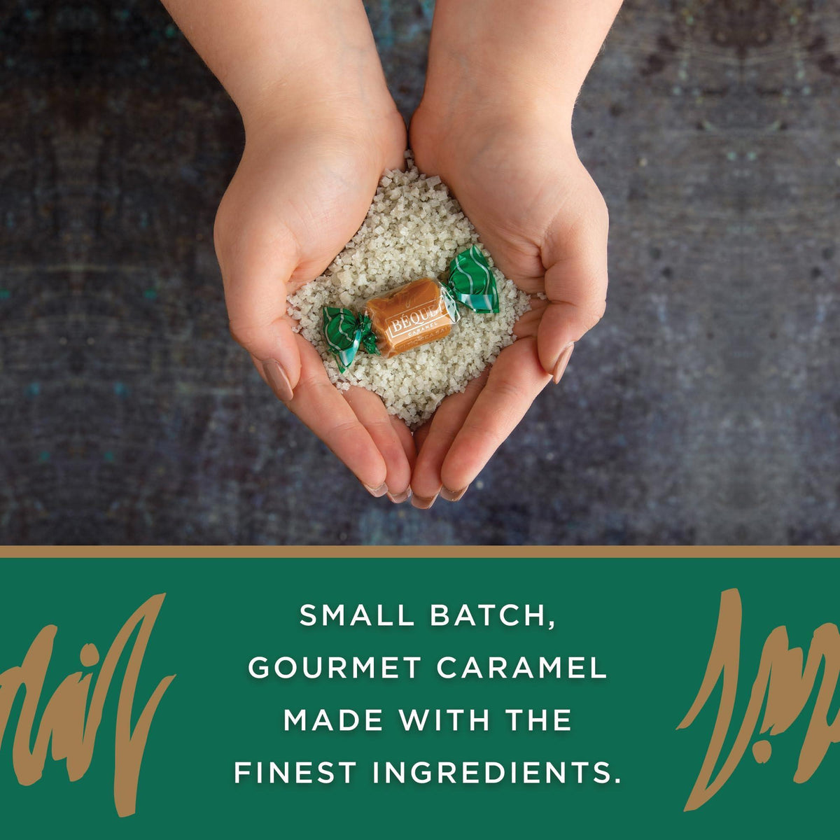Béquet Caramel - Celtic Sea Salt Caramel - Gourmet Caramel Candy - Salted Caramel Candy Individually Wrapped - Made in Montana - Kosher (Star D) and Gluten Free - 24oz Resealable Pouch