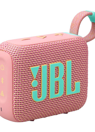 JBL Go 4 - Ultra-Portable Bluetooth Speaker - Pink | Ultra-portable JBL Pro Sound with punchier bass, Up to 7 hours of playtime plus 2 hours with Playtime Boost