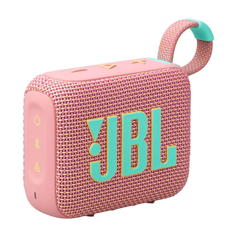 JBL Go 4 - Ultra-Portable Bluetooth Speaker - Pink | Ultra-portable JBL Pro Sound with punchier bass, Up to 7 hours of playtime plus 2 hours with Playtime Boost