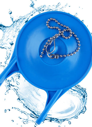 iFealClear 3-Inch Toilet Flapper Replacement Compatible with Gerber 99-788 | Thick Rubber Seal Toilet Flapper w/ Adjustable Stainless Steel Chain, Water Conserve High Performance, Easy to Install, Blue
