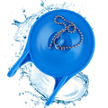 iFealClear 3-Inch Toilet Flappers Compatible with Gerber 99-788, Rubber Toilet Flapper Replacement with Stainless Steel Chain for 3 inch Toilet Tank, Water Conserve High Performance, Easy to Install, Blue