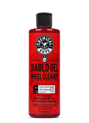 Chemical Guys Diablo Gel Oxygen Infused Foam Wheel & Rim Cleaner, Concentrated Car Wheel Cleaner Safe on All Finishes, Removes Brake Dust, Dirt, Grime, for Cars, Trucks, SUVs, Motorcycles & RVs, 16 oz