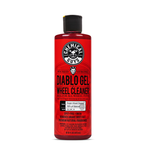 Chemical Guys Diablo Gel Oxygen Infused Foam Wheel & Rim Cleaner, Concentrated Car Wheel Cleaner Safe on All Finishes, Removes Brake Dust, Dirt, Grime, for Cars, Trucks, SUVs, Motorcycles & RVs, 16 oz