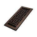 Decor Grates Metal Oriental Decorative Air Vent Cover 4x10 Floor Register ??Adjustable Control Lever ??AC Floor Vent Covers for Home Floor Vents ??Fits 4 x 10 Inch Opening ??Rubbed Bronze (AJH410-RB)