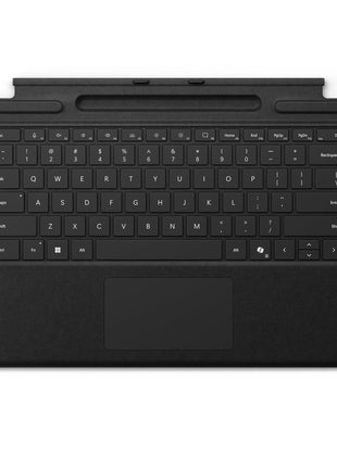 Microsoft Surface Pro Keyboard with Pen Storage, Compatible with Copilot+ (11th Edition), Surface 9 and 8, Alcantara Material, Black