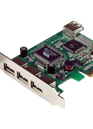 StarTech.com 4 Port PCI Express Low Profile High Speed USB Card - PCIe USB 2.0 Card - PCI-E USB 2.0 Card , TAA (PEXUSB4DP)