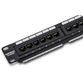 TRENDnet 24-Port Cat6 Unshielded Patch Panel, Wallmount or Rackmount, Compatible with Cat3,4,5,5e,6 Cabling, for Ethernet, Fast Ethernet, Gigabit Applications, Black, TC-P24C6 (Pack of 1)