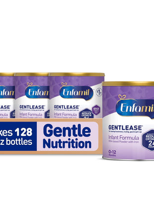 Enfamil Gentlease Easy to Digest Baby Formula, Brain Supporting DHA, for Easing Fussiness, Gas, Crying and Spit-up, 19.9 Oz Can, 4 Count