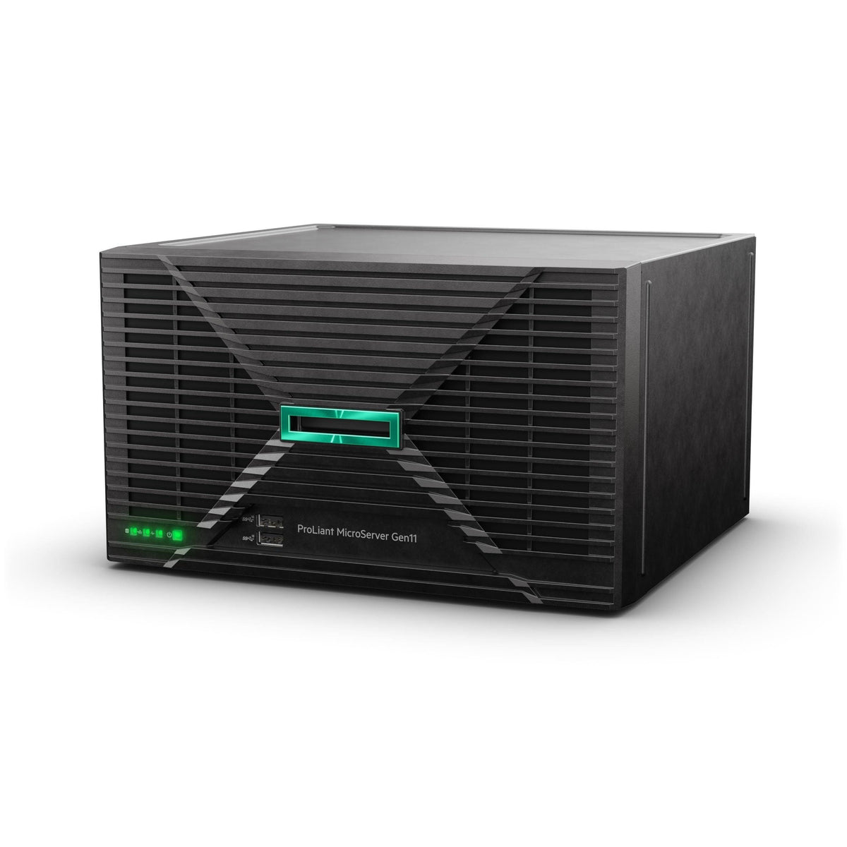Hewlett Packard Enterprise ProLiant MicroServer Gen11 Tower Server, Intel Xeon E-2414 Processor, 16GB Memory, External 180W US Power Supply (HPE Smart Choice P78521-005)