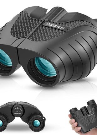 Binoculars 15x25 for Adults,Waterproof Durable & Clear Binoculars with Low Light Night Vision for Sightseeing,Concerts and Bird Watching