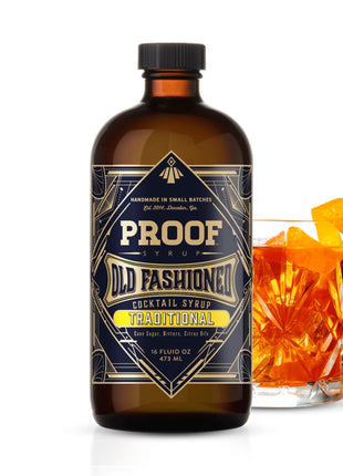 Proof Syrup Old Fashioned Cocktail Mix - Made with Real Bitters & Cane Sugar - Traditional Old Fashion Flavor - Fast, Easy, Delicious, Handcrafted Cocktail Syrup - 16oz - 1 Bottle