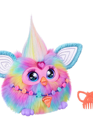 Furby Tie Dye, 15 Fashion Accessories, Interactive Plush Toys for 6 Year Old Girls & Boys & Up, Voice Activated Animatronic
