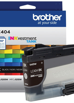 Brother Genuine LC404BKYield Black INKvestment Tank Ink Cartridge Page Yield -750