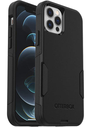 OtterBox Commuter Case for iPhone 12 / iPhone 12 Pro, Shockproof, Drop Proof, Rugged, Protective Case, 3X Tested to Military Standard, Antimicrobial Protection, Black