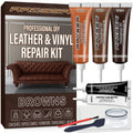 ARCSSAI ARCSSAL Brown Leather Repair Kit for Furniture, Leather Couch Repair Kit for Sofa, Jacket, Car Seats and Purse with Super Easy Instructions, Restores Any Material, Bonded, Pleather, Genuine