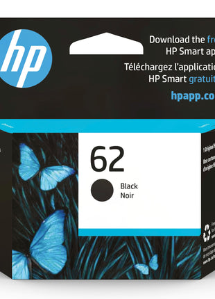 HP 62 Black Ink Cartridge for HP Printers | Works with Printer Series: ENVY 5540, 5640, 5660, 7640, OfficeJet 5740, 8040, OfficeJet Mobile 200, 250 | Eligible for Instant Ink | C2P04AN